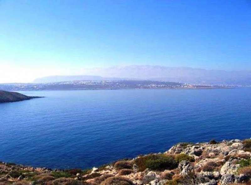 Tersanas Chania Kreta, Tersanas Chania: Grundstück direkt am Meer zu verkaufen - atemberaubende Aussicht Grundstück kaufen